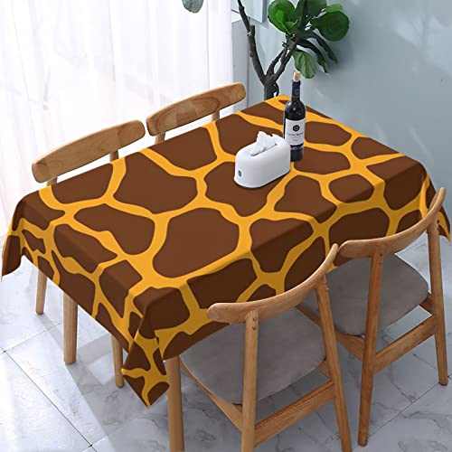 Rechteckige Tischdecke, bedrucktes Tierfell, staubdichte Tischdekoration, knitterfreie Tischtuch – 137 x 183 cm von ReesEt