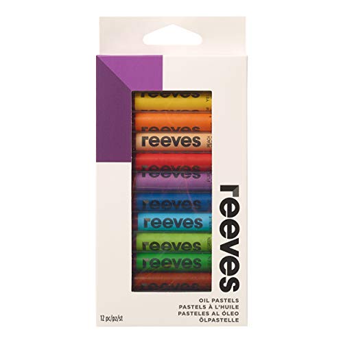 Reeves 4892712 Ölpastelle Set, 12 Pastelle - 12 Farben, Qualität Pigmente, lichtecht und leicht mischbar von Reeves