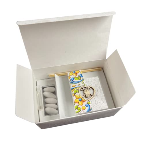 Regalami. Shop Gastgeschenk Duftspender aus Carrara-Marmor und Naturholz 8,5 x 6 cm komplett mit allem (Konfirmation) von Regalami