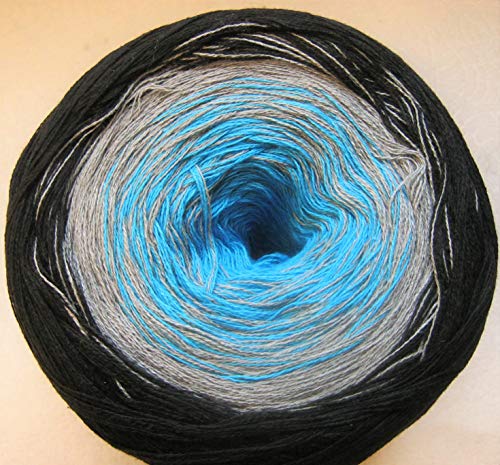 Rellana Regenbogen, Bobbel, 4-fach gefachtes Garn zum Häkeln und Stricken, 200 Gramm Knäuel ca. 800 M LL, toller Farbverlauf, (14 Peppermint) von Regenbogen