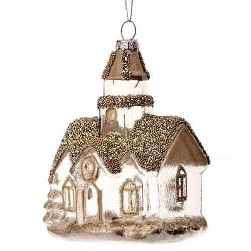 Regency International Kirchenornament mit Glasperlen, 12,7 cm, transparentes Silber Regency International Kirchenornament mit Glasperlen, 12,7 cm, transparentes Silber von Regency International