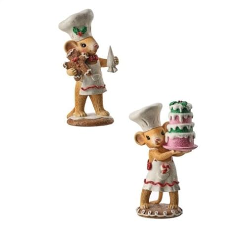 Regency International Kuchenfigur aus Kunstharz, 17,8 cm, mehrfarbig, 2 Stück von Regency International