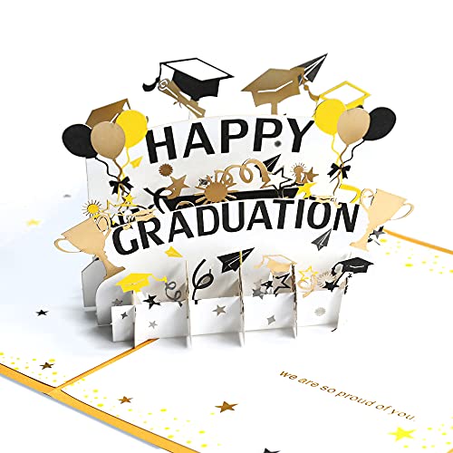 Regendeko 3D Graduation Hut Glückwunschkarte zum bestandenen Doktor, Examen, Abitur, Bachelor oder Master Abschluss 3D Pop Up Karte Grußkarten bestandene Prüfung hochwertige Klappkarte Regendeko 3D Graduation Hut Glückwunschkarte zum bestandenen Doktor, Examen, Abitur, Bachelor oder Master Abschluss 3D Pop Up Karte Grußkarten bestandene Prüfung hochwertige Klappkarte von Regendeko