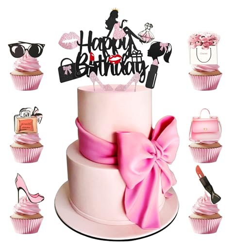 Regendeko Happy Birthday Rosa Lady Mädchen Lippenstift Tortendeko Schminke Kuchendekoration Cupcake Toppers Geburtstagskuchen Deko Regendeko Happy Birthday Rosa Lady Mädchen Lippenstift Tortendeko Schminke Kuchendekoration Cupcake Toppers Geburtstagskuchen Deko von Regendeko