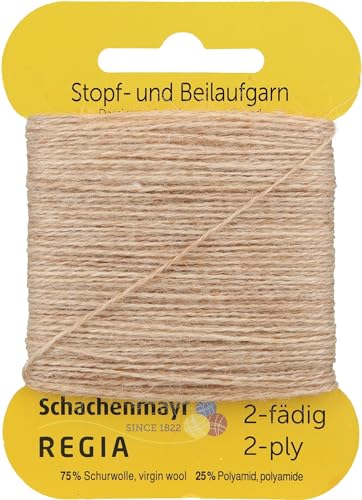 REGIA 2-fädig Uni 9801278-00017 hell-kamel meliert Handstrickgarn, Sockengarn, Beilaufgarn, 5g Kärtchen REGIA 2-fädig Uni 9801278-00017 hell-kamel meliert Handstrickgarn, Sockengarn, Beilaufgarn, 5g Kärtchen von Regia