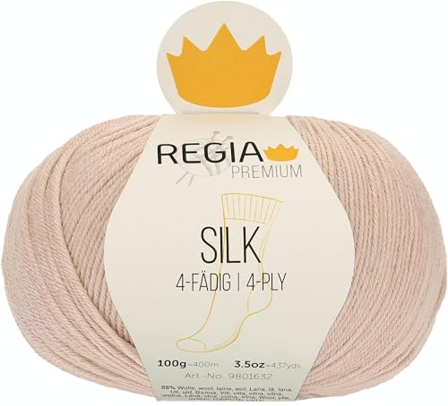 REGIA Premium Silk 9801632-00020 kamel Handstrickgarn, Sockengarn, 100g Knäuel REGIA Premium Silk 9801632-00020 kamel Handstrickgarn, Sockengarn, 100g Knäuel von Regia