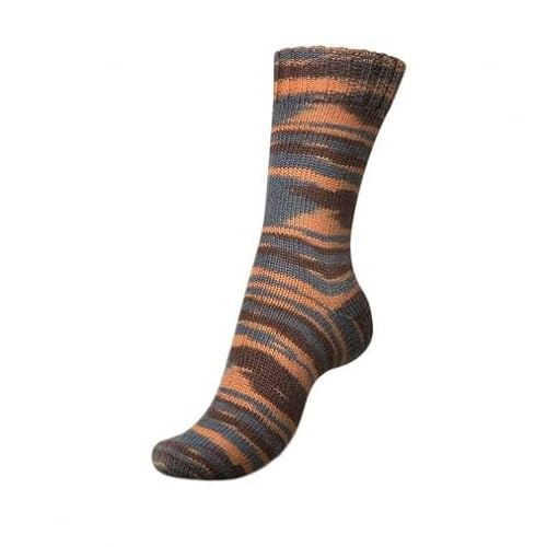 Regia 4-Fach Wollmischung Garn 'Urban Jungle Color' - Orange-Braun, 100g, 420m/100g Regia 4-Fach Wollmischung Garn 'Urban Jungle Color' - Orange-Braun, 100g, 420m/100g von Regia