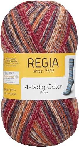 Regia Schachenmayr 4-Fädig Color, 100G Cardamom Handstrickgarne von Regia
