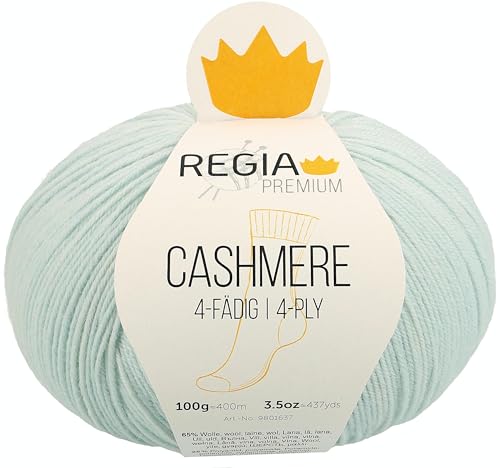 Regia Premium Cashmere, 100G Soft Mint Handstrickgarne von Regia