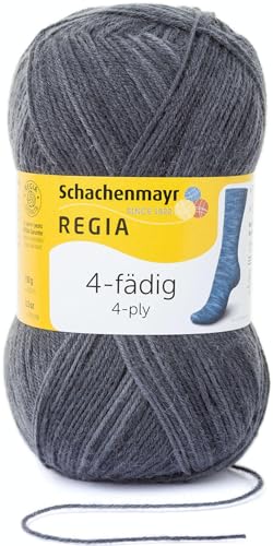 Regia Schachenmayr 4-Fädig Color, 100G schwarz Handstrickgarne von Regia