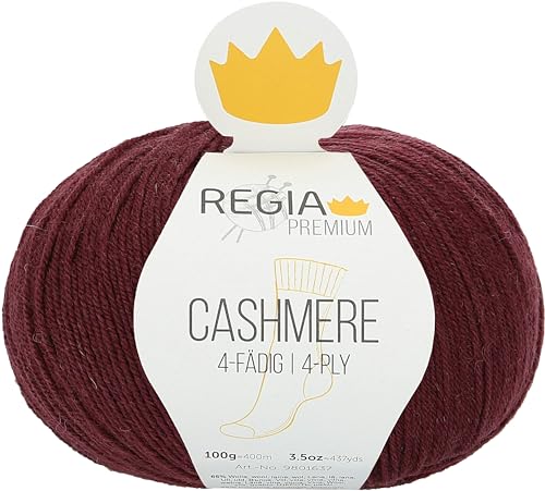 Regia Premium Cashmere, 100G Wine red Handstrickgarne 9801637-00085 von Regia