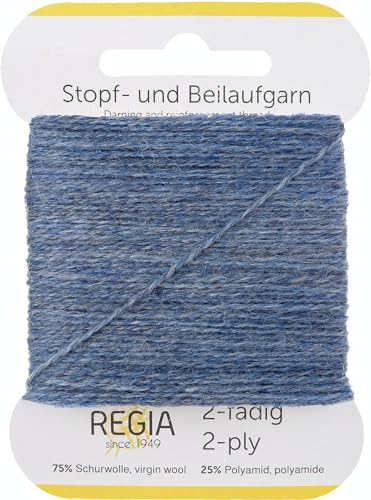 Schachenmayr Regia 2-Fädig Uni, 5G graublau meliert Handstrickgarne von Regia