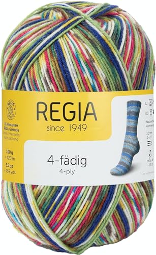 Regia Schachenmayr 4-Fädig Color, 100G Tropical Handstrickgarne von Regia