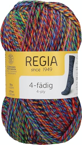 Schachenmayr Regia 4-Fädig Color, 50G flowerfield Handstrickgarne von Regia