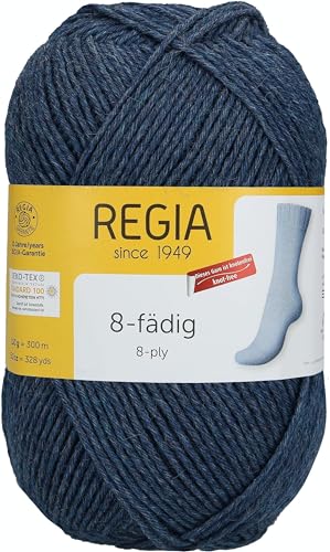 Schachenmayr Regia 8-Fädig, 150G jeans meliert Handstrickgarne von Regia