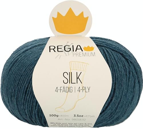 Schachenmayr Regia Premium Silk, 100G teal Handstrickgarne von Regia