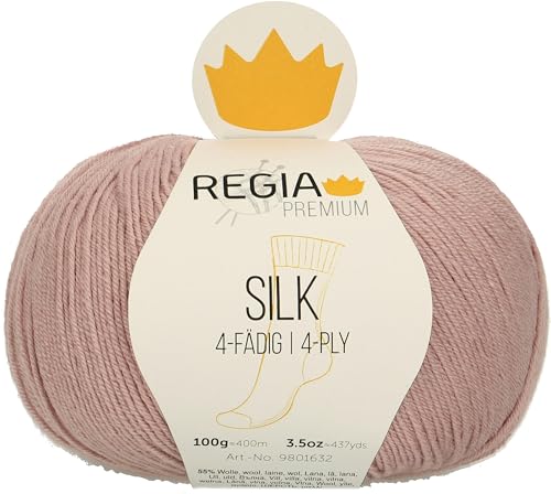 Schachenmayr Regia Premium Silk, 100G rosé Handstrickgarne von Regia