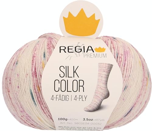 Regia Schachenmayr Premium Silk Color, 100G Glimmer Color Handstrickgarne von Regia