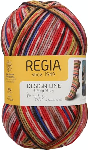 Schachenmayr REGIA 6P Color Design Line A&C 150g, 9801264-04011, Farbe:Roest, Handstrickgarne von Regia