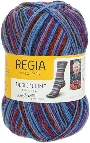 Schachenmayr REGIA Design Line 4-fädig, 9801270-03862, Farbe: Blue velvet color, 100g, Handstrickgarne von Regia