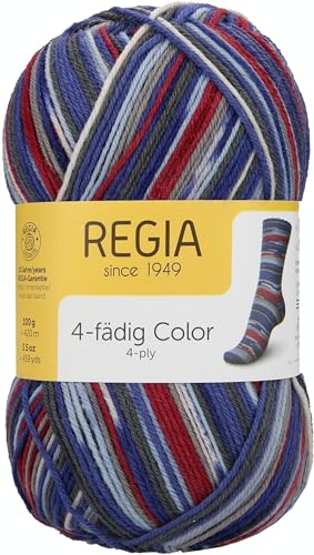 Schachenmayr Regia 4-Fädig Color, 100G chili pepper Handstrickgarne von Regia