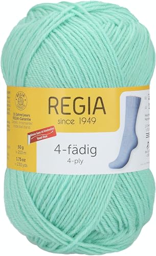 Schachenmayr Regia 4-Fädig Uni, 50G aqua Handstrickgarne von Regia