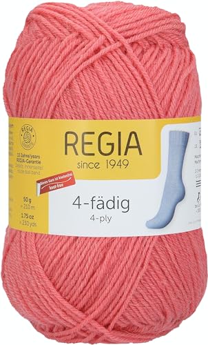 Schachenmayr Regia 4-Fädig Uni, 50G koralle Handstrickgarne Schachenmayr Regia 4-Fädig Uni, 50G koralle Handstrickgarne von Regia