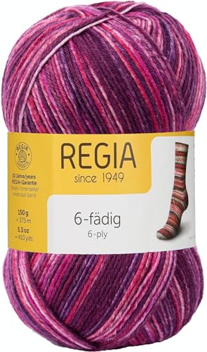 Schachenmayr Regia 6-Fädig Color, 150G burgunder Handstrickgarne von Regia