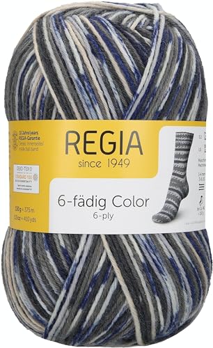Schachenmayr Regia 6-Fädig Color, 150G irland grau Handstrickgarne von Regia