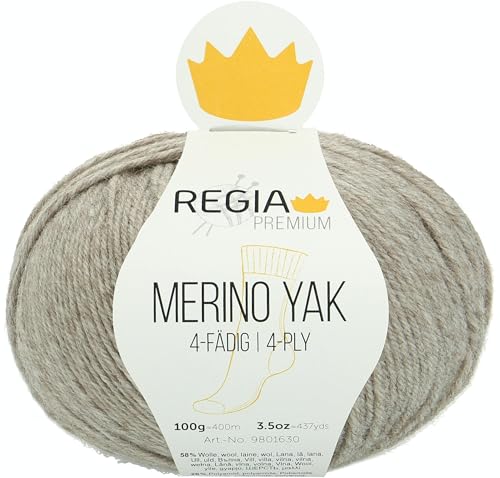 Regia Schachenmayr Premium Merino Yak, 100G beige Handstrickgarne von Regia