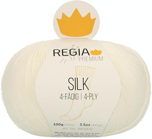Schachenmayr Regia Premium Silk, 100G natur mel. Handstrickgarne von Regia