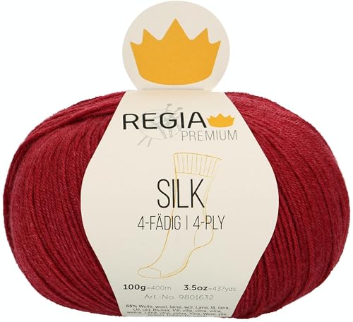 Schachenmayr Regia Premium Silk, 100G rose red Handstrickgarne von Regia