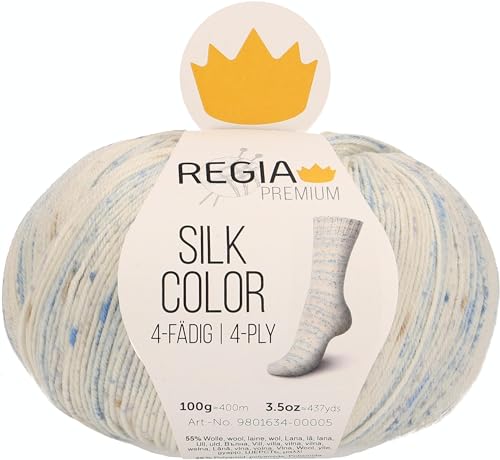 Schachenmayr Regia Premium Silk Color, 100G flashing color Handstrickgarne von Regia