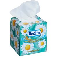 Regina Kosmetiktücherbox Kamille 3-lagig weiß, 56 Tücher Regina Kosmetiktücherbox Kamille 3-lagig weiß, 56 Tücher von Regina