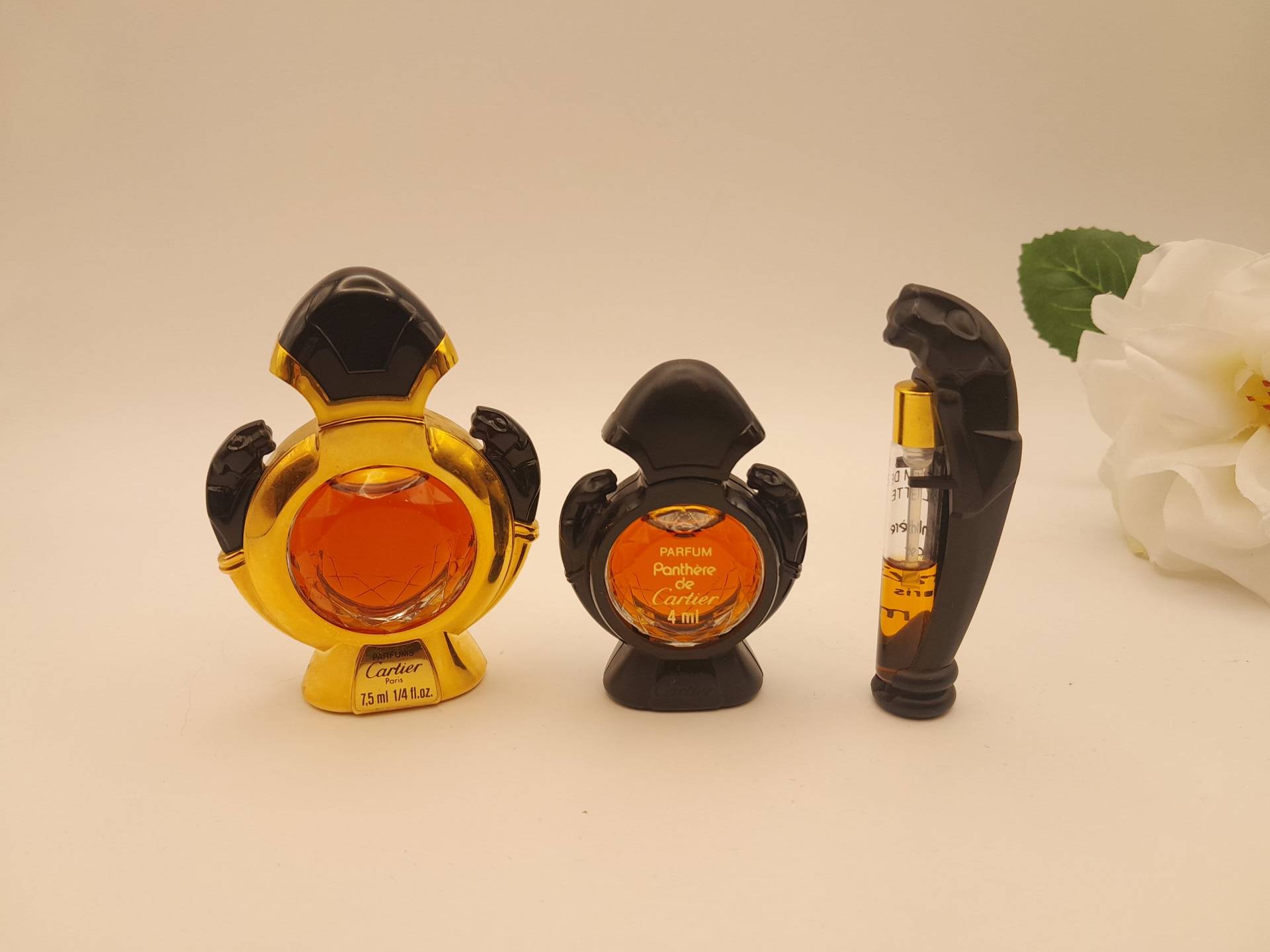 Cartier Panthère - Lot Von 3 Parfümextraktflaschen Splash Vintage-Sammlerflasche Aus Den 1990Er Jahren Damenparfüm Cartier Panthère - Lot Von 3 Parfümextraktflaschen Splash Vintage-Sammlerflasche Aus Den 1990Er Jahren Damenparfüm von ReginasPerfume