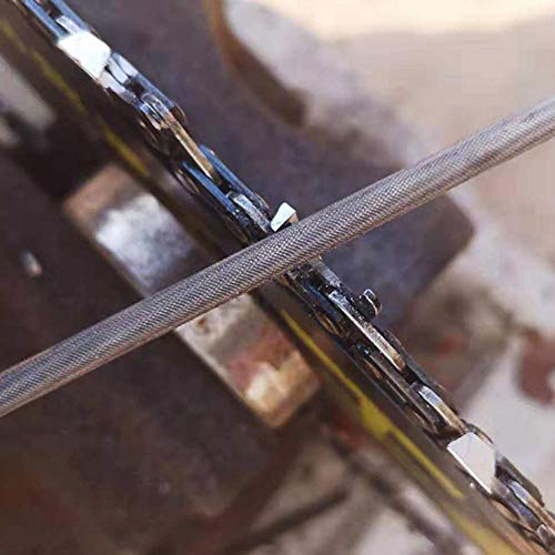 Regun 12 Stück Rundfeilen für Kettensägen, 4mm 5/32 Zoll 25cm Kreissäge Kettenfeile für Einsatz in Rasenmäher Kettensägen Regun 12 Stück Rundfeilen für Kettensägen, 4mm 5/32 Zoll 25cm Kreissäge Kettenfeile für Einsatz in Rasenmäher Kettensägen von Regun