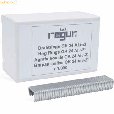 Regur Drahtringe OK 24 Drahtringe OK 24 ALU-ZI VE=1000 Stück von Regur