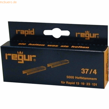 Regur Feindrahtklammer Typ 37 37/04 mm verzinkt VE=5000 Stück von Regur