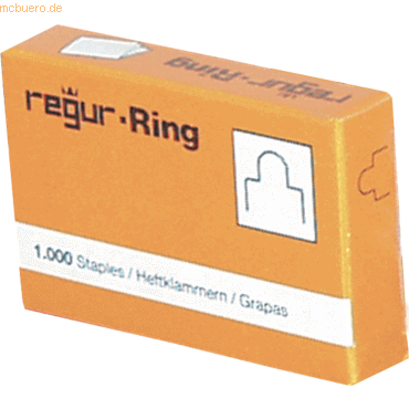Regur Heftklammern Gold Regur Ring RR 6mm VE=1000 Stück von Regur