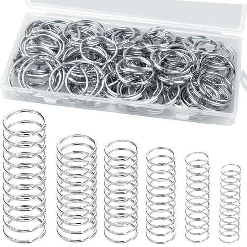 120PCS Schlüsselringe, Edelstahl Schlüsselring 12 mm/15 mm/20 mm/25 mm/28 mm/30 mm, Schlüssel Ringe für DIY Schlüsselanhänger Ringe and Basteln, Ornamente 120PCS Schlüsselringe, Edelstahl Schlüsselring 12 mm/15 mm/20 mm/25 mm/28 mm/30 mm, Schlüssel Ringe für DIY Schlüsselanhänger Ringe and Basteln, Ornamente von Reh:ncla