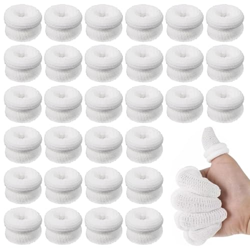 30 Stück Fingerverband, Fingerpflaster, Verpackter röhrenförmiger Fingerschutz, Universelle Fingerlinge Fingerschützer, Daumenschutz, Finger Daumen Cots Wiederverwendbare für Küche Garten (Weiß) 30 Stück Fingerverband, Fingerpflaster, Verpackter röhrenförmiger Fingerschutz, Universelle Fingerlinge Fingerschützer, Daumenschutz, Finger Daumen Cots Wiederverwendbare für Küche Garten (Weiß) von Reh:ncla