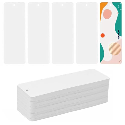 50 Blatt Blanko Aquarell Lesezeichen 300g, Premium Naturweiß Aquarellpapier, 15 x 5cm Lesezeichen mit Loch für Handgemachte Dekoration, DIY Geschenkanhänger Etiketten, Bastelprojekte, GrußKarten 50 Blatt Blanko Aquarell Lesezeichen 300g, Premium Naturweiß Aquarellpapier, 15 x 5cm Lesezeichen mit Loch für Handgemachte Dekoration, DIY Geschenkanhänger Etiketten, Bastelprojekte, GrußKarten von Reh:ncla