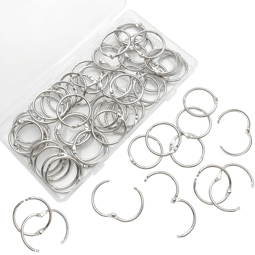 60 Binderinge, 25mm 35mm Buchbinderinge, Buchbinder Ringbinder Aus Metall, Buchringe, Edelstahl-ZubehöR, Metallbinder für Sammelalben, Fotoalben, Memo-Tabletts, Bastelarbeiten, SchlüSselanhäNger 60 Binderinge, 25mm 35mm Buchbinderinge, Buchbinder Ringbinder Aus Metall, Buchringe, Edelstahl-ZubehöR, Metallbinder für Sammelalben, Fotoalben, Memo-Tabletts, Bastelarbeiten, SchlüSselanhäNger von Reh:ncla