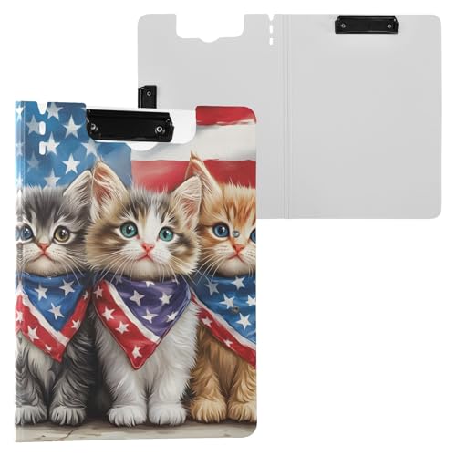 American Cute Kitty Klemmbrettmappe A4 Größe Ordner Klemmbrett mit Stiftschlitz für Büro Schule von Reiacy
