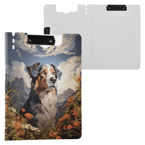 Australian Shepherd Klemmbrettmappe, A4-Größe, Ordner-Klemmbrett mit Stiftschlitz für Büro, Schule von Reiacy
