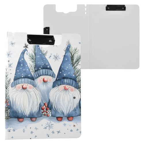 Blaue Winter-Zwerge-Klemmbrettmappe, A4-Größe, Ordner-Klemmbrett mit Stiftschlitz, für Büro, Schule Blaue Winter-Zwerge-Klemmbrettmappe, A4-Größe, Ordner-Klemmbrett mit Stiftschlitz, für Büro, Schule von Reiacy