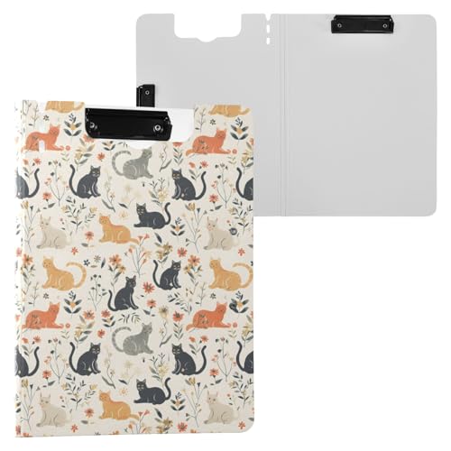 Cartoon Retro Schwarz und Rot Katze Klemmbrett Ordner A4 Größe Ordner Klemmbrett mit Stiftschlitz für Büro Schule Cartoon Retro Schwarz und Rot Katze Klemmbrett Ordner A4 Größe Ordner Klemmbrett mit Stiftschlitz für Büro Schule von Reiacy