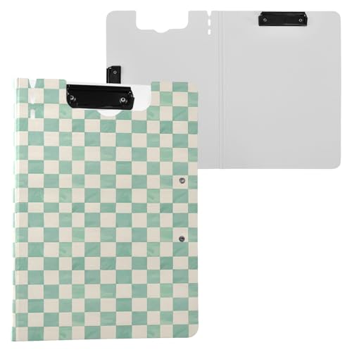 Klemmbrett-Mappe, A4-Format, Klemmbrett mit Stiftschlitz, für Büro, Schule, Minz- und Cremefarben von Reiacy