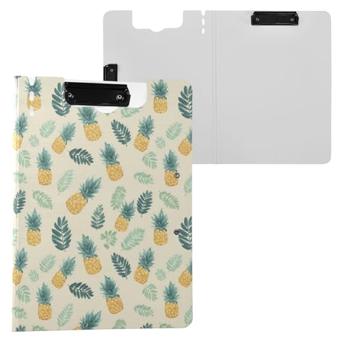 Klemmbrett mit Palmblättern, Ananas-Muster, A4-Größe, Ordner, Klemmbrett mit Stiftschlitz, für Büro, Schule Klemmbrett mit Palmblättern, Ananas-Muster, A4-Größe, Ordner, Klemmbrett mit Stiftschlitz, für Büro, Schule von Reiacy