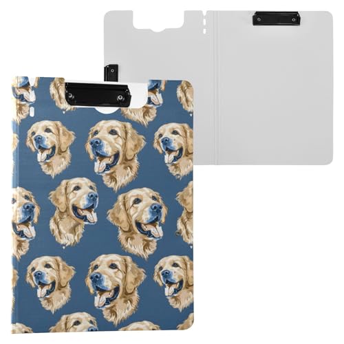 Klemmbrettmappe mit goldenem Retriever-Hund, A4-Größe, Ordner mit Stiftschlitz, für Büro, Schule Klemmbrettmappe mit goldenem Retriever-Hund, A4-Größe, Ordner mit Stiftschlitz, für Büro, Schule von Reiacy